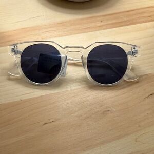 American Eagle Clear Frame Round Sunglasses